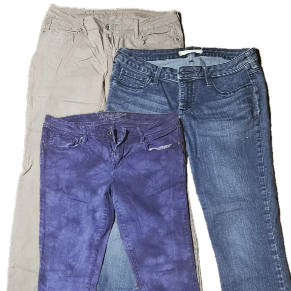 Women’s Bullhead Size 13 Jean Lot Of 3 - Skinny Denim Legging Skinniest Blended